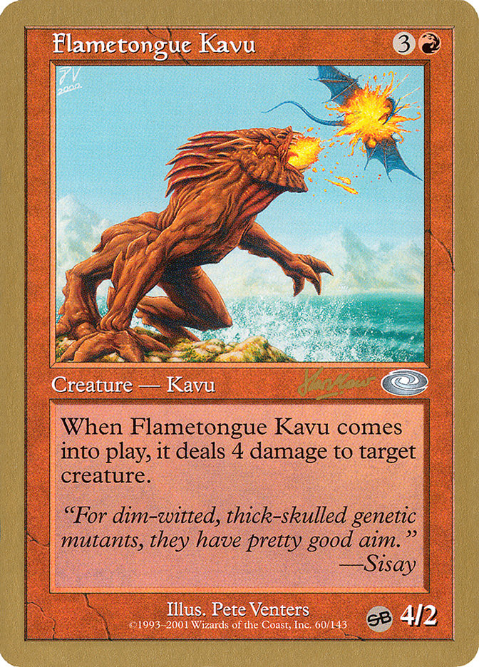 Flametongue Kavu (Sim Han How) (SB) [World Championship Decks 2002] | Red Riot Games CA