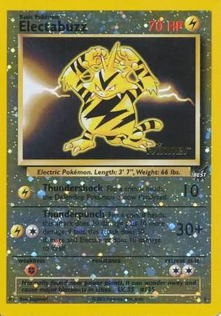 Electabuzz (1) (Winner) [Best of Promos] | Red Riot Games CA