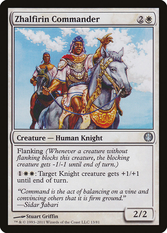 Zhalfirin Commander [Duel Decks: Knights vs. Dragons] | Red Riot Games CA