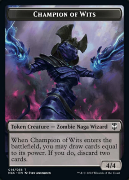 Botc Riot Token Tentacle // Champion of Wits Double-Sided Token [Streets of New Capenn ...