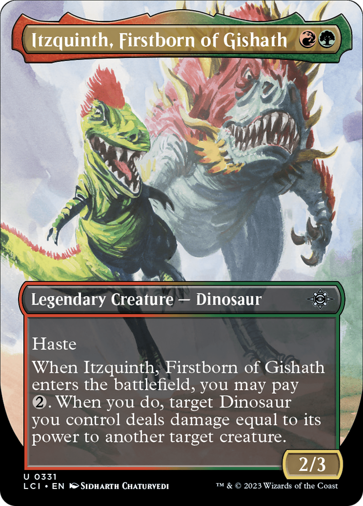 Itzquinth, Firstborn of Gishath (Borderless) [The Lost Caverns of Ixalan] | Red Riot Games CA