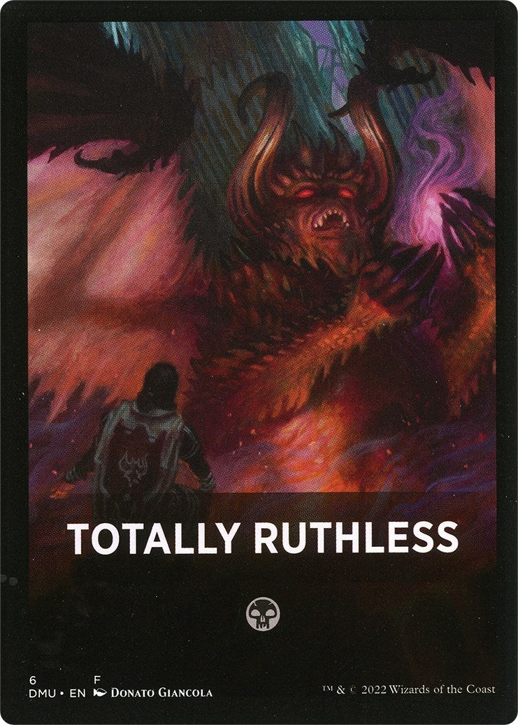 Totally Ruthless Theme Card [Dominaria United Tokens] | Red Riot Games CA