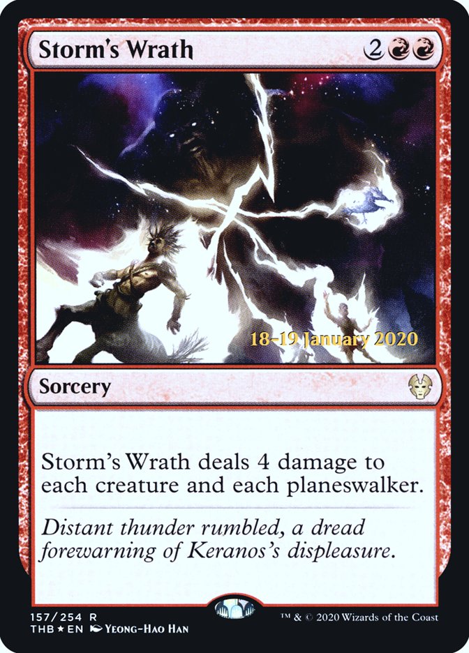 Storm's Wrath [Theros Beyond Death Prerelease Promos] | Red Riot Games CA
