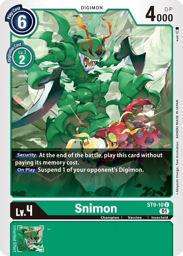 Snimon [ST9-10] [Starter Deck: Ultimate Ancient Dragon] | Red Riot Games CA