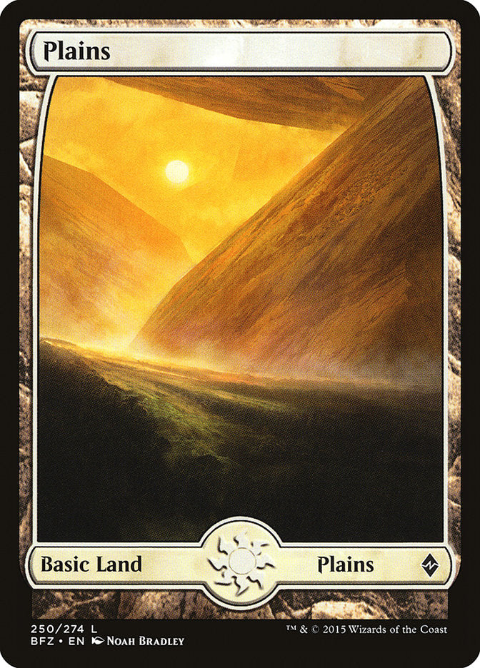 Plains (250) (Full Art) [Battle for Zendikar] | Red Riot Games CA