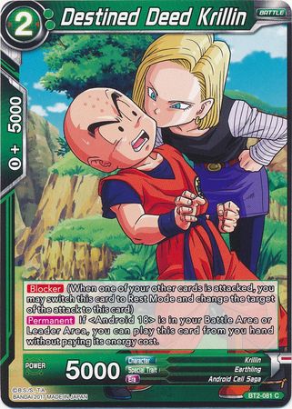 Destined Deed Krillin (BT2-081) [Union Force] | Red Riot Games CA