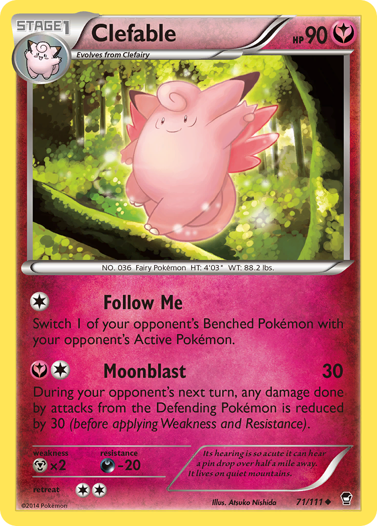 Clefable (71/111) [XY: Furious Fists] | Red Riot Games CA