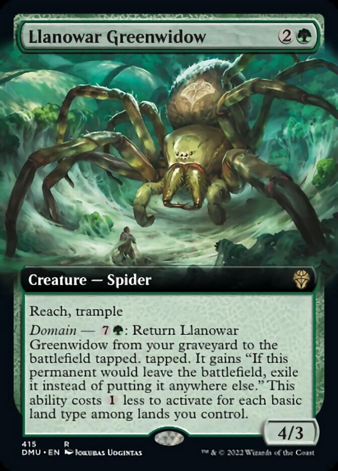 Llanowar Greenwidow (Extended Art) [Dominaria United] | Red Riot Games CA