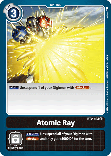 Atomic Ray [BT2-104] [Release Special Booster Ver.1.0] | Red Riot Games CA