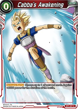 Cabba's Awakening (BT1-027) [Galactic Battle] | Red Riot Games CA