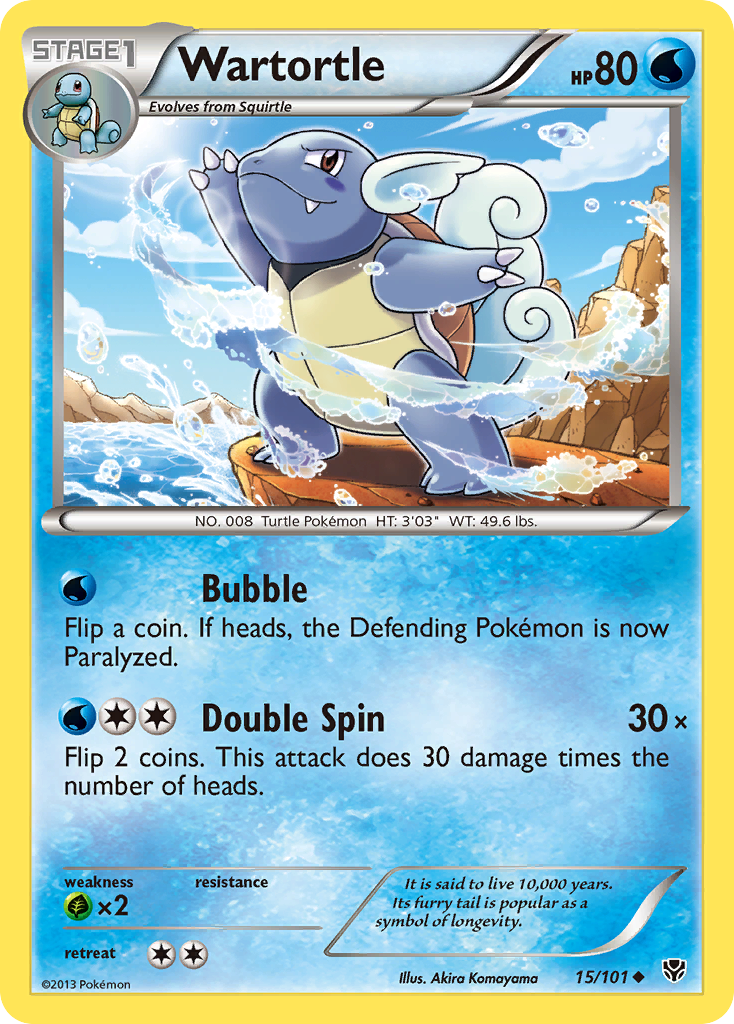 Wartortle (15/101) [Black & White: Plasma Blast] | Red Riot Games CA