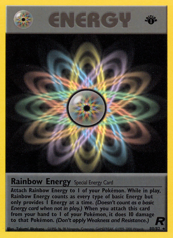 Rainbow Energy (80/82) [Team Rocket 1st Edition] | Red Riot Games CA