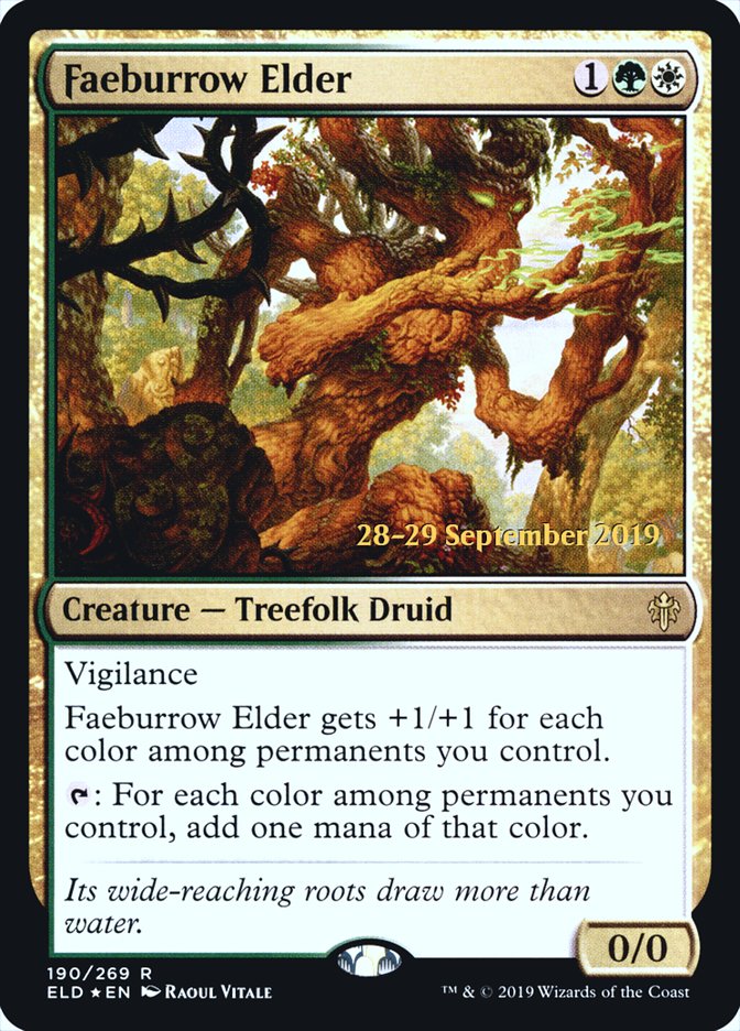 Faeburrow Elder [Throne of Eldraine Prerelease Promos] | Red Riot Games CA