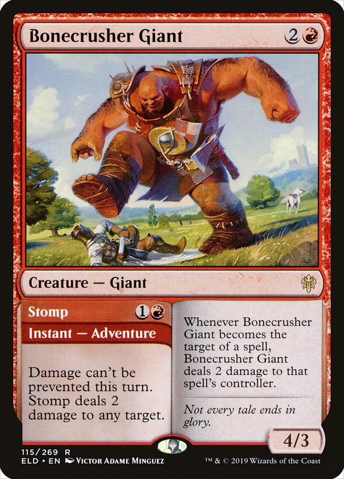 Bonecrusher Giant // Stomp [Throne of Eldraine] | Red Riot Games CA