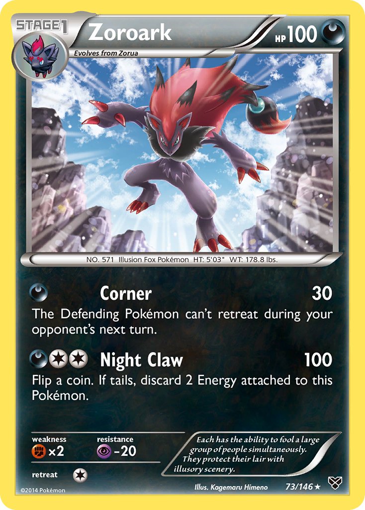 Zoroark (73/146) (Cosmos Holo) (Blister Exclusive) [XY: Base Set] | Red Riot Games CA