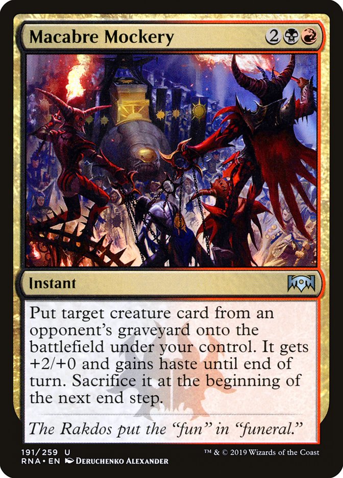 Macabre Mockery [Ravnica Allegiance] | Red Riot Games CA