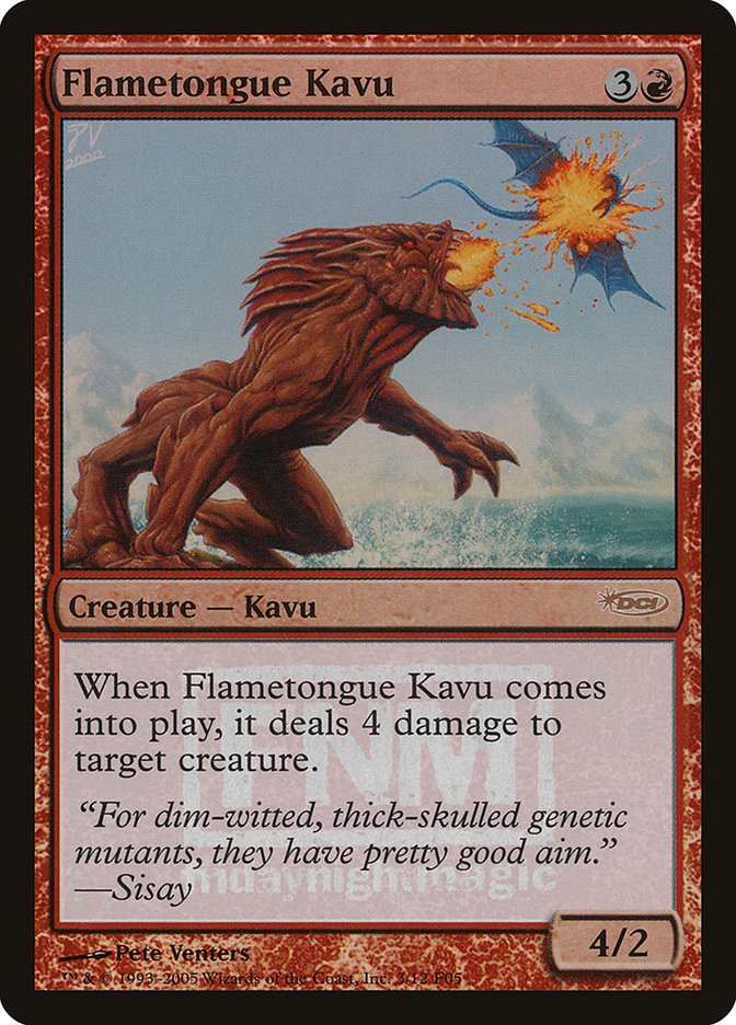 Flametongue Kavu [Friday Night Magic 2005] | Red Riot Games CA