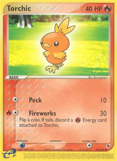 Torchic (73/109) [EX: Ruby & Sapphire] | Red Riot Games CA