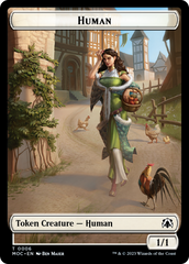 Zombie Knight // Human (6) Double-Sided Token [March of the Machine Commander Tokens] | Red Riot Games CA