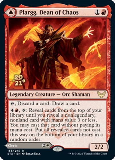 Plargg, Dean of Chaos // Augusta, Dean of Order [Strixhaven: School of Mages Prerelease Promos] | Red Riot Games CA