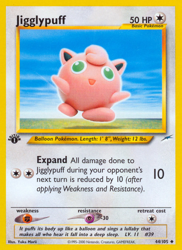 Jigglypuff (44/105) [Neo Destiny 1st Edition] | Red Riot Games CA