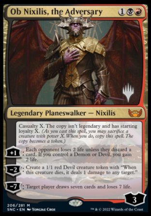 Ob Nixilis, the Adversary (Promo Pack) [Streets of New Capenna Promos] | Red Riot Games CA