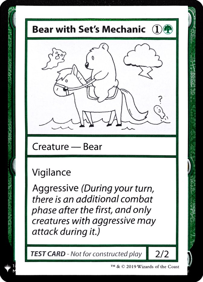 Bear with Set's Mechanic [Mystery Booster Playtest Cards] | Red Riot Games CA