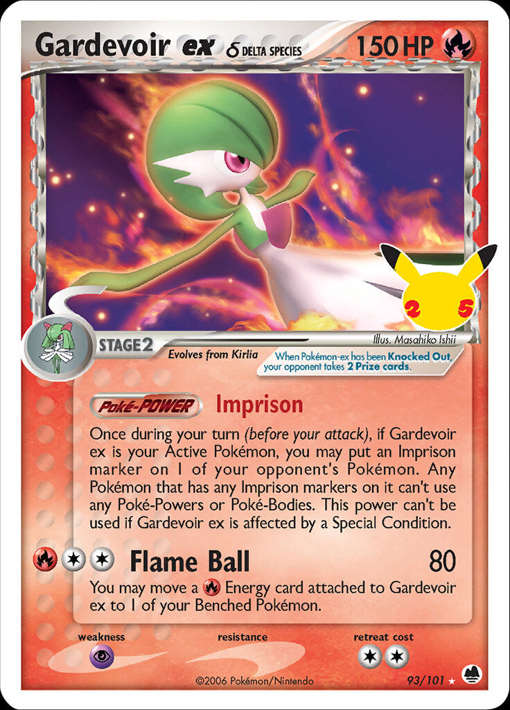 Gardevoir ex (93/101) (Delta Species) [Celebrations: 25th Anniversary - Classic Collection] | Red Riot Games CA