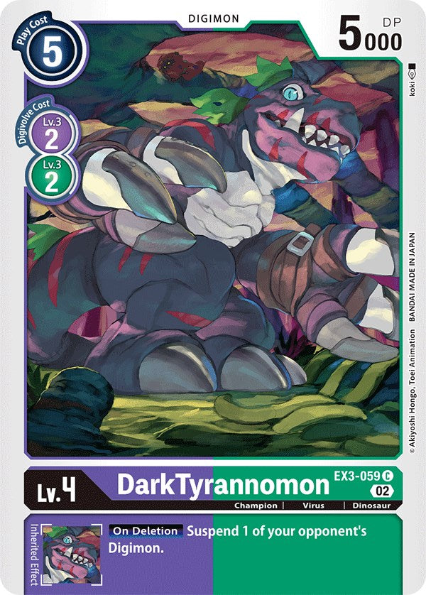 DarkTyrannomon [EX3-059] [Draconic Roar] | Red Riot Games CA