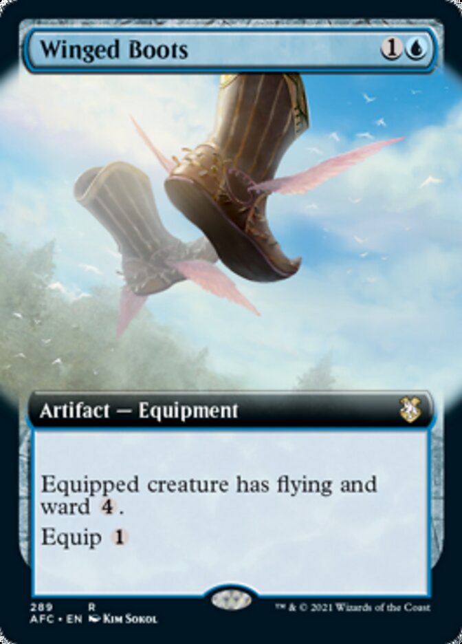 Winged Boots (Extended Art) [Dungeons & Dragons: Adventures in the Forgotten Realms Commander] | Red Riot Games CA