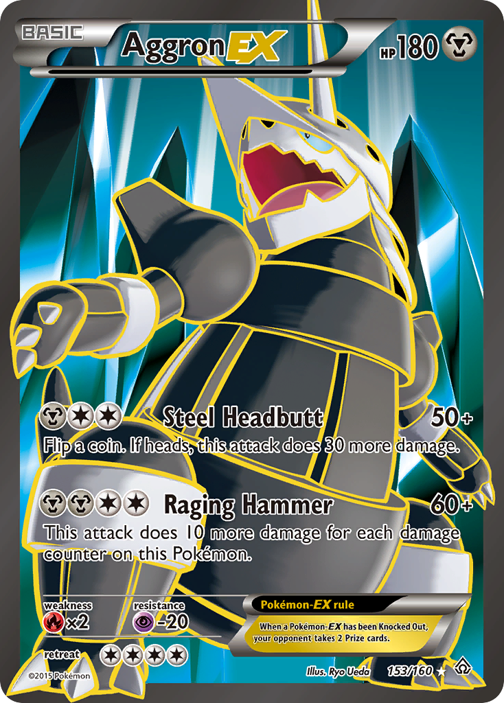 Aggron EX (153/160) [XY: Primal Clash] | Red Riot Games CA