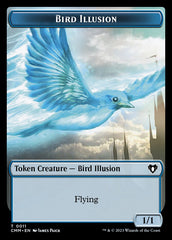 Treasure // Bird Illusion Double-Sided Token [Commander Masters Tokens] | Red Riot Games CA