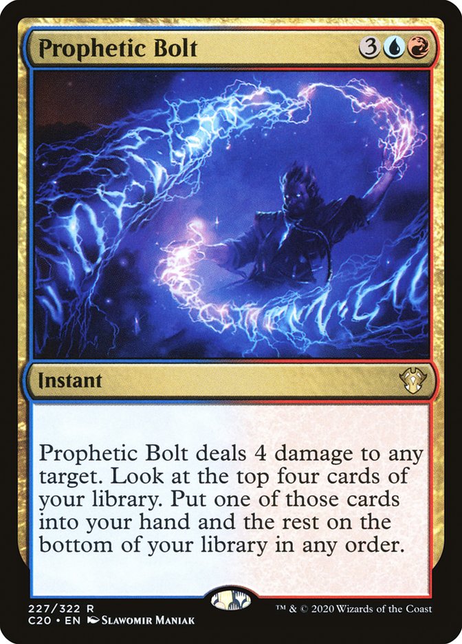Prophetic Bolt [Commander 2020] | Red Riot Games CA
