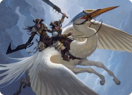 Gryffwing Cavalry Art Card [Innistrad: Crimson Vow Art Series] | Red Riot Games CA