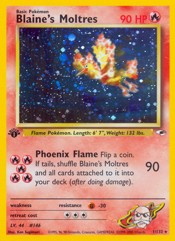 Blaine's Moltres (1/132) [Gym Heroes 1st Edition] | Red Riot Games CA