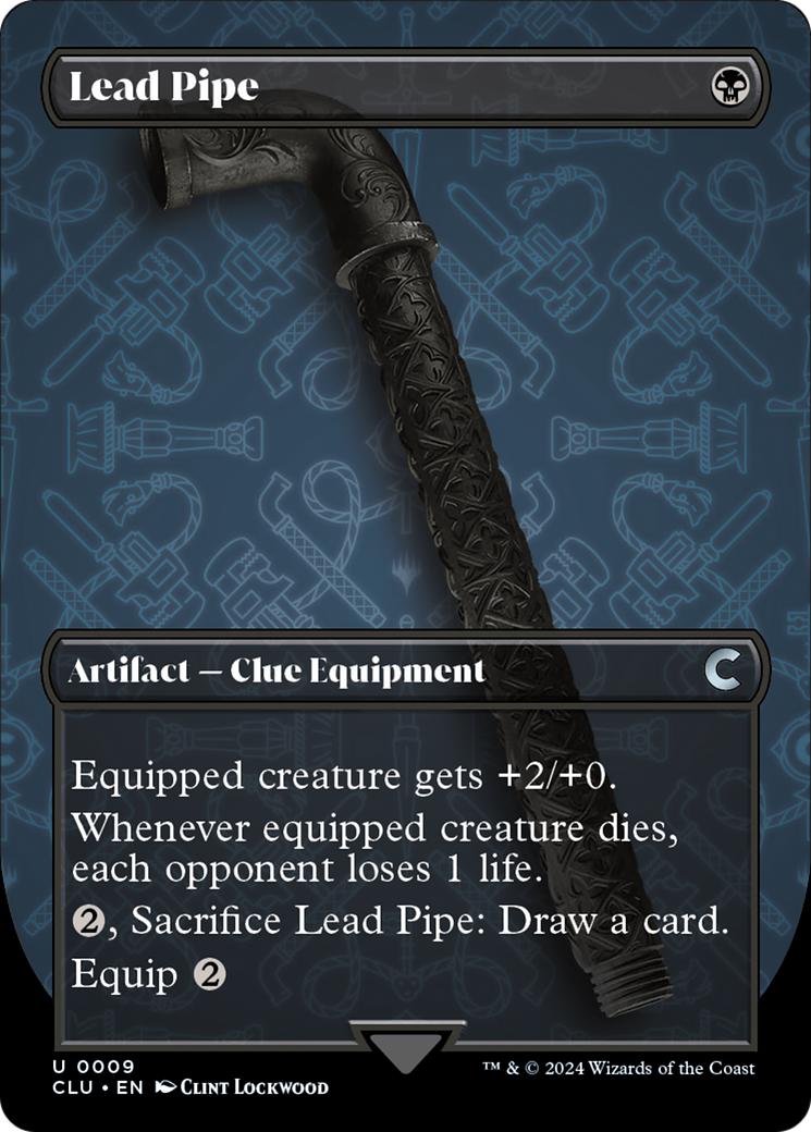 Lead Pipe (Borderless) [Ravnica: Clue Edition] | Red Riot Games CA