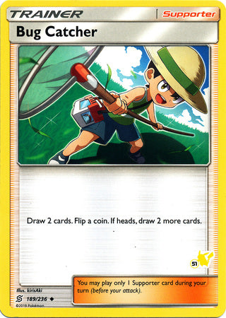 Bug Catcher (189/236) (Pikachu Stamp #51) [Battle Academy 2020] | Red Riot Games CA