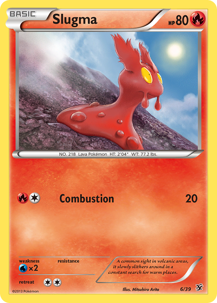 Slugma (6/39) [XY: Kalos Starter Set] | Red Riot Games CA