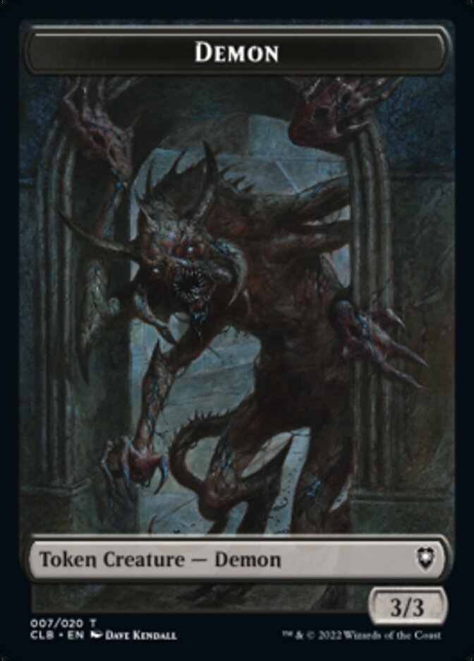 Treasure // Demon Double-Sided Token [Commander Legends: Battle for Baldur's Gate Tokens] | Red Riot Games CA