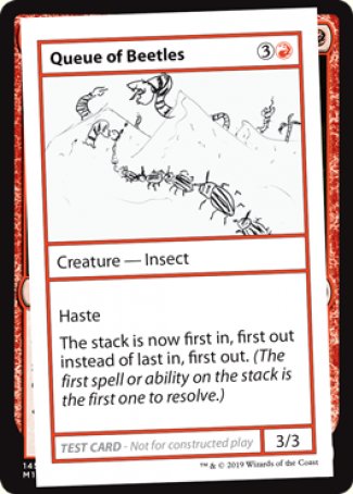 Queue of Beetles (2021 Edition) [Mystery Booster Playtest Cards] | Red Riot Games CA