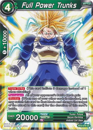 Full Power Trunks (BT2-078) [Union Force] | Red Riot Games CA