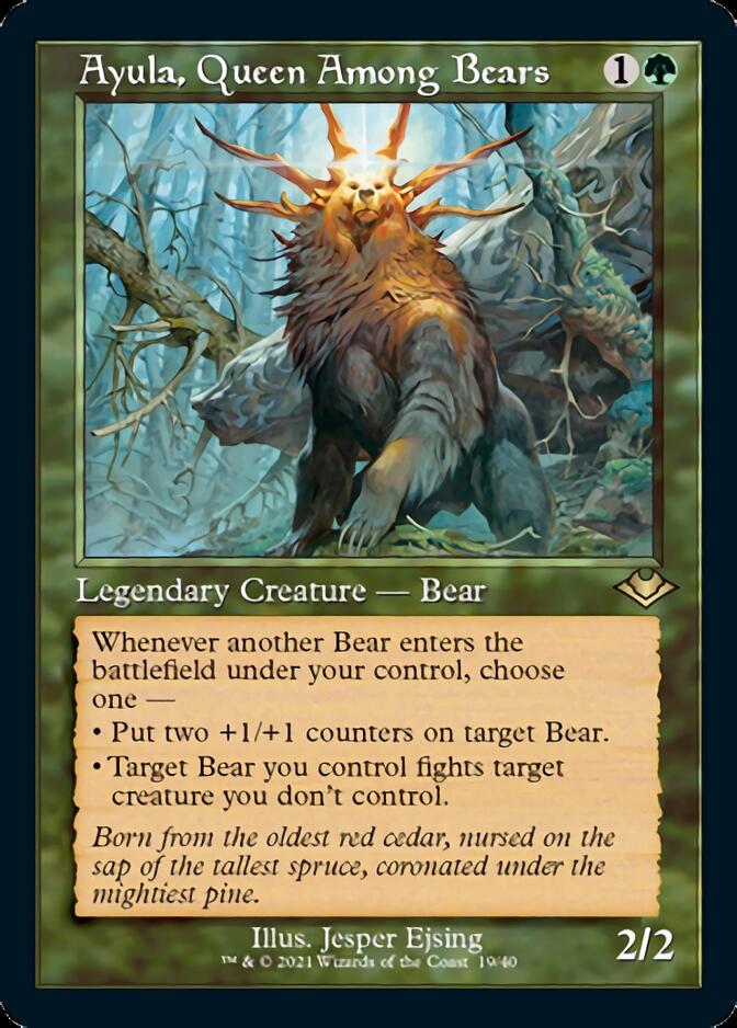 Ayula, Queen Among Bears (Retro Foil Etched) [Modern Horizons 2] | Red Riot Games CA
