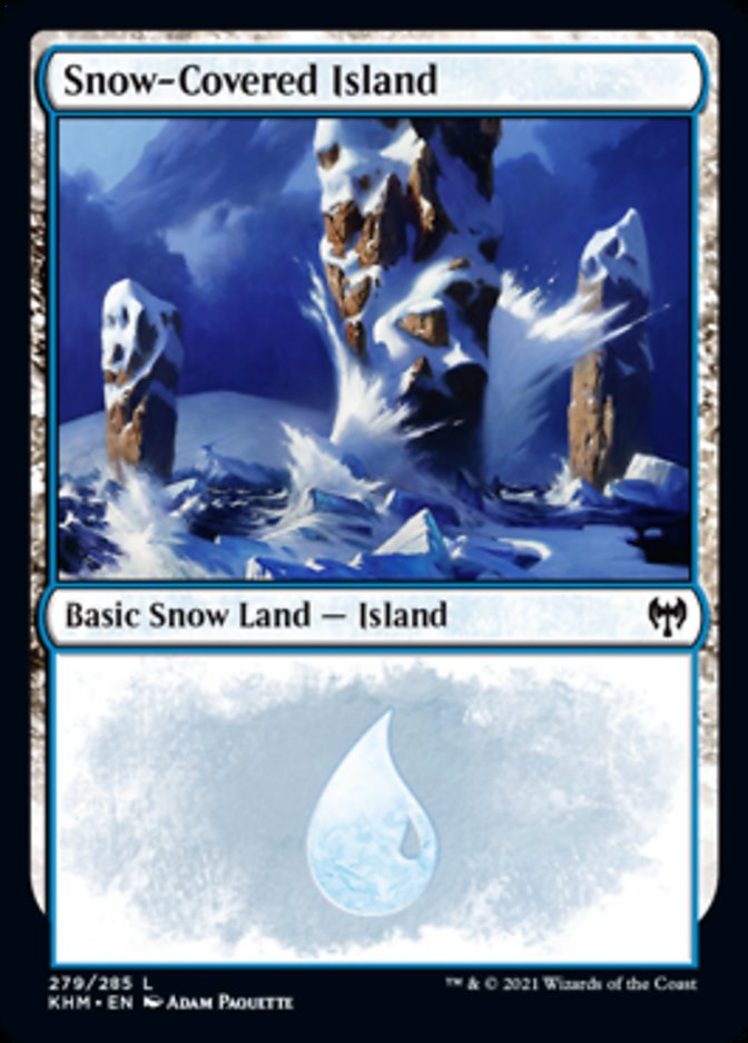 Snow-Covered Island (279) [Kaldheim] | Red Riot Games CA