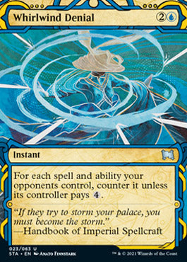 Whirlwind Denial (Foil Etched) [Strixhaven: School of Mages Mystical Archive] | Red Riot Games CA