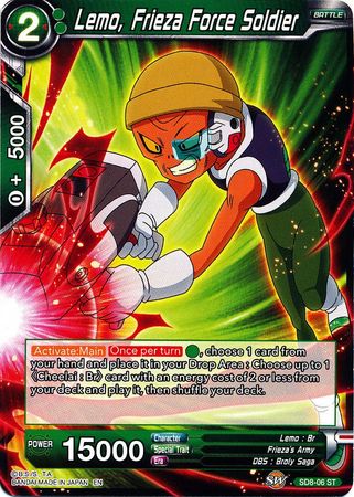 Lemo, Frieza Force Soldier (Starter Deck - Rising Broly) (SD8-06) [Destroyer Kings] | Red Riot Games CA