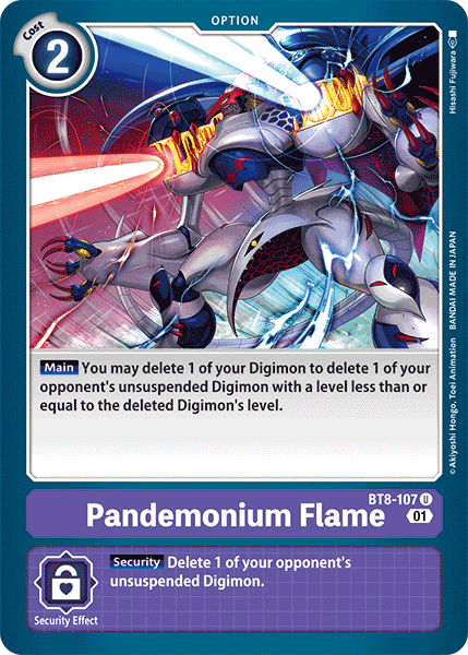 Pandemonium Flame [BT8-107] [New Awakening] | Red Riot Games CA