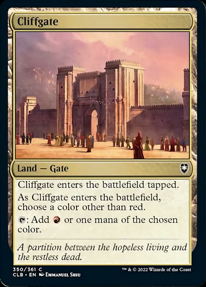 Cliffgate [Commander Legends: Battle for Baldur's Gate] | Red Riot Games CA