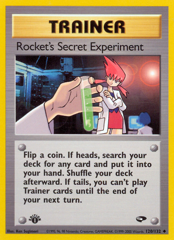 Rocket's Secret Experiment (120/132) [Gym Challenge 1st Edition] | Red Riot Games CA