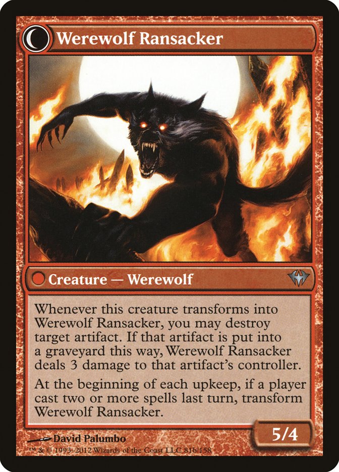 Afflicted Deserter // Werewolf Ransacker [Dark Ascension] | Red Riot Games CA