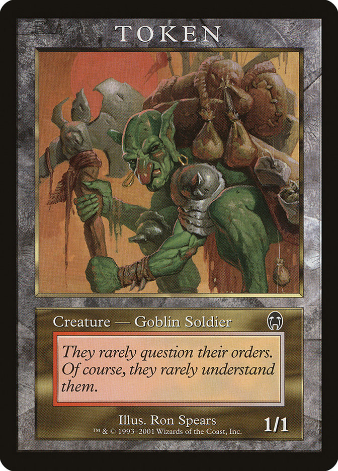 Goblin Soldier Token [Magic Player Rewards 2001] | Red Riot Games CA